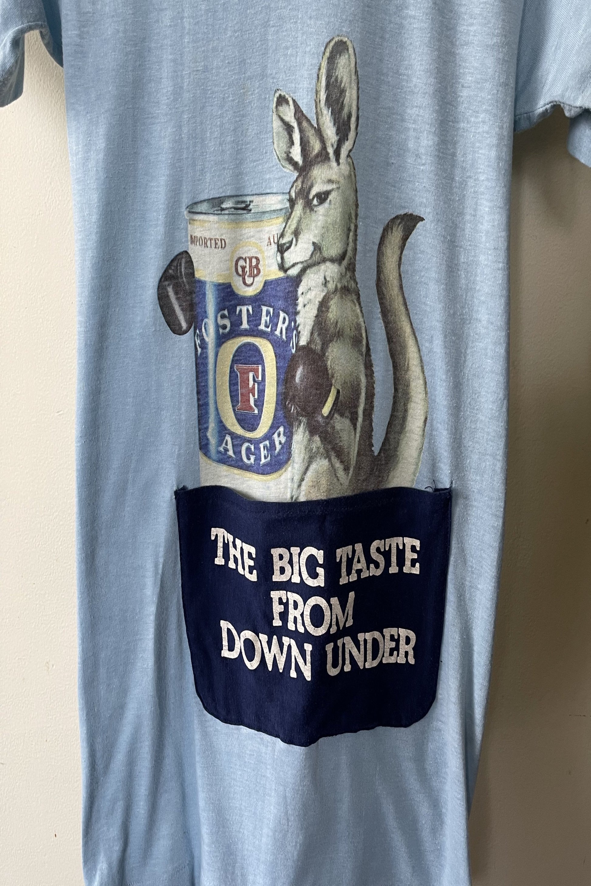 Rare Vintage 70s Foster’s Lager Boxing Kangaroo T-shirt