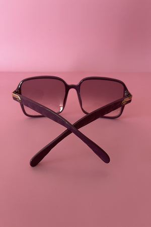 Vintage 1980s Christian Dior Purple Sunglasses 2318-80 DEAD STOCK