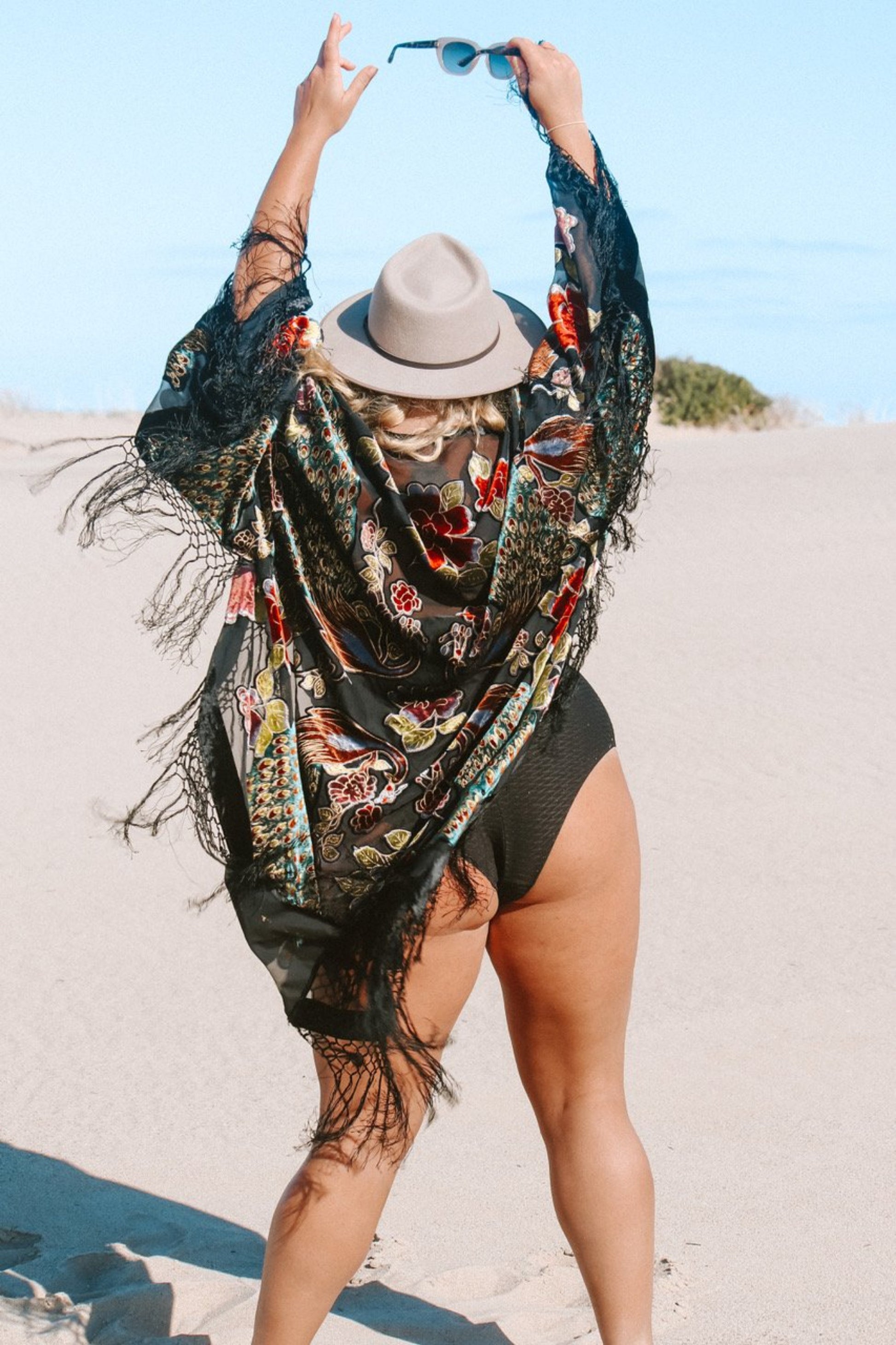 The Gilded Cage Black - Wide Sleeve Robe