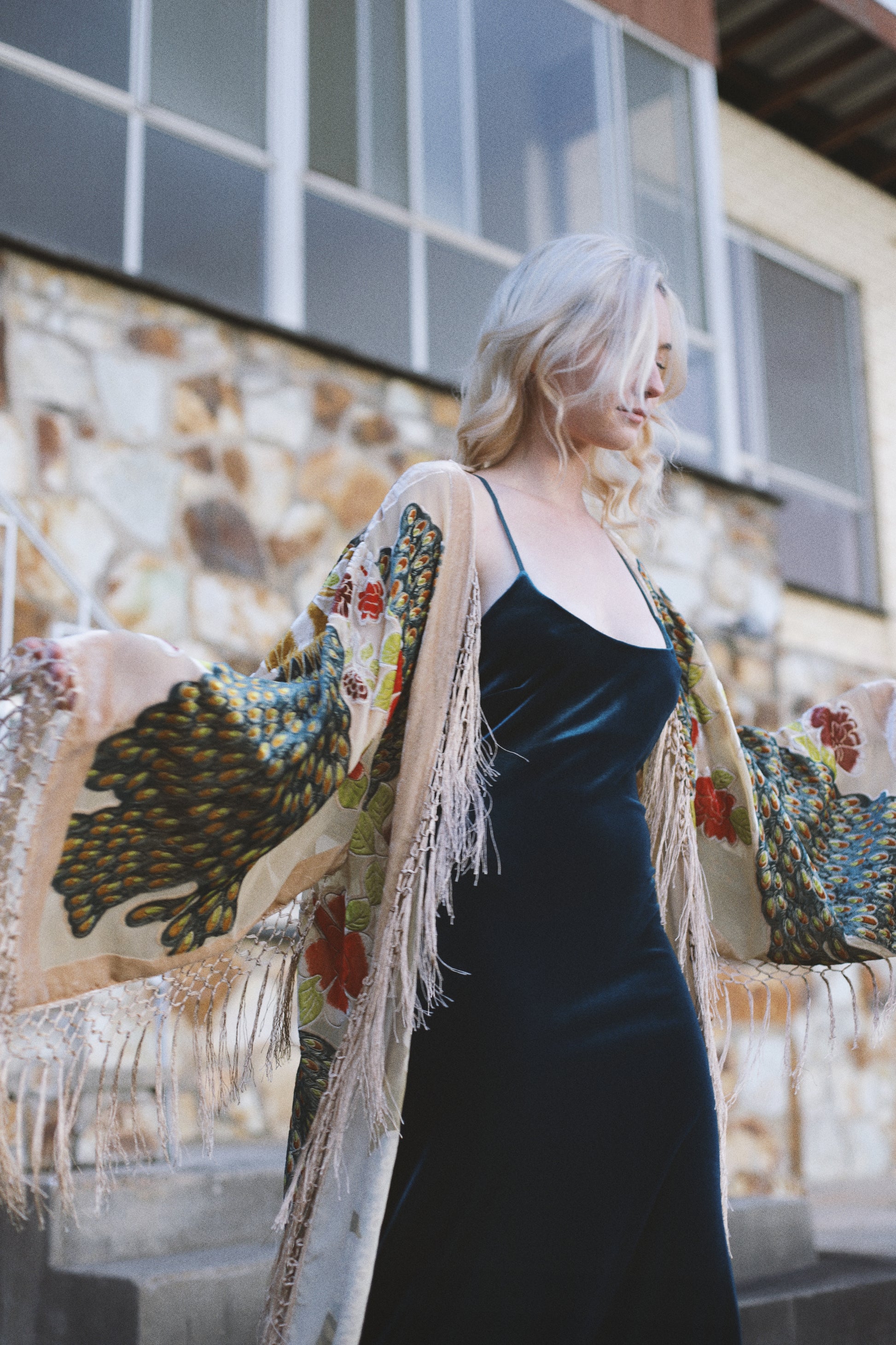 The Gilded Cage Beige - Wide Sleeve Robe