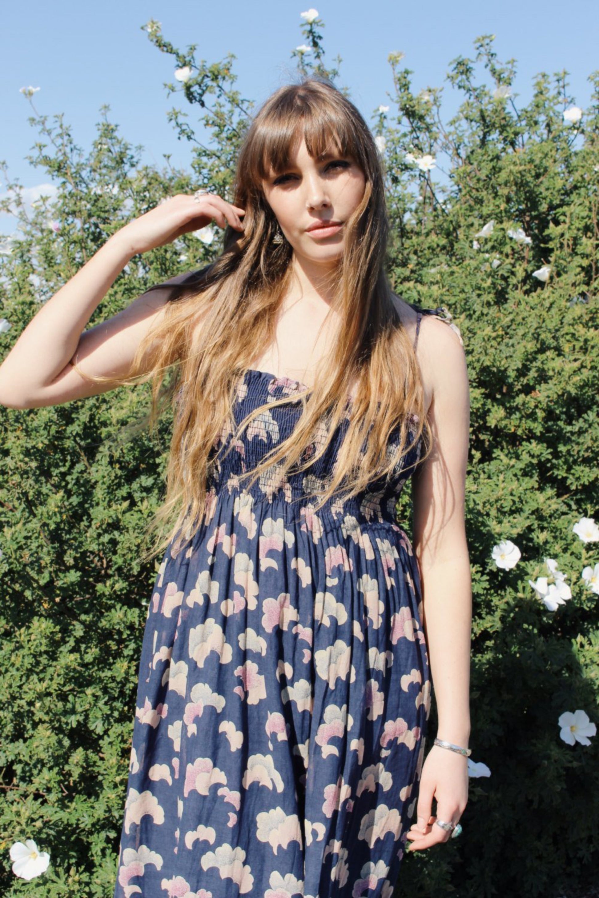 Bohemian Womens Maxi Dresses - Boho Hippie Gypsy Maxi Dresses -Bohemian Festival Long Dress - Downton Abbey Dresses - Boho Cotton Maxi Dress