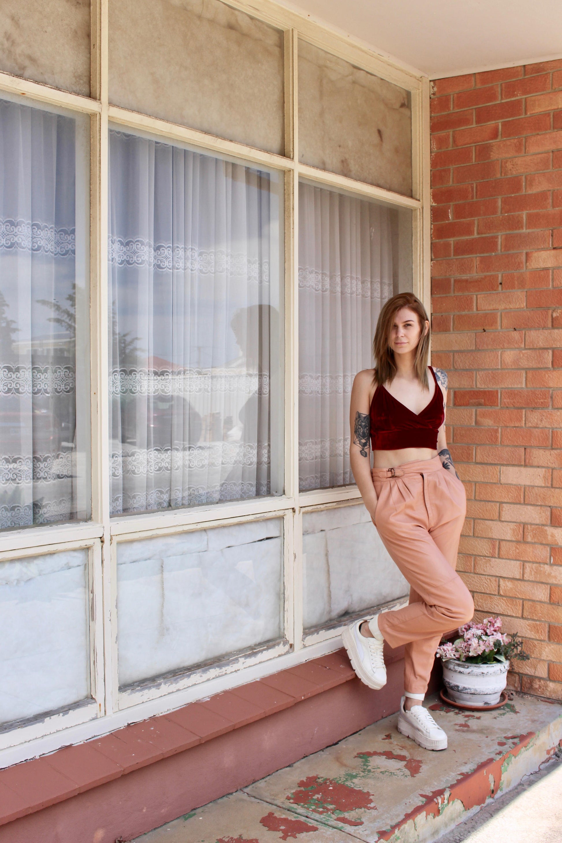 Baggy Pants Woman - Pink Gift For Girlfriend - Boho Festival Pants - Leather Pants - Leather Gift Ideas For Her - Tight Leather Pants