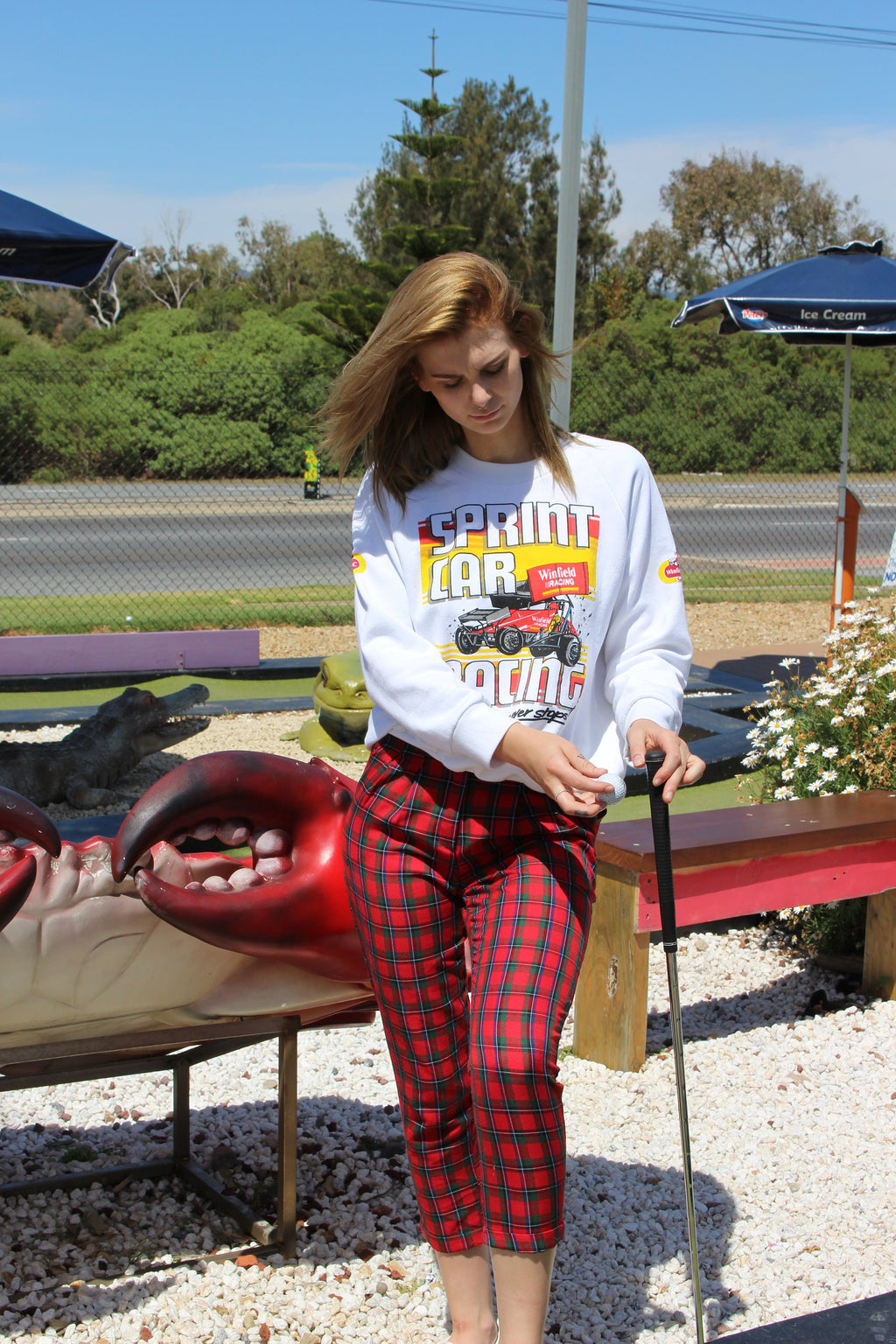 Boyfriend Gift Ideas Valentines Day - Vintage Inspired Sweatshirt - Men Festival Clothes - Sprint Cars - Sprint Car Racing - Clothing-Gift