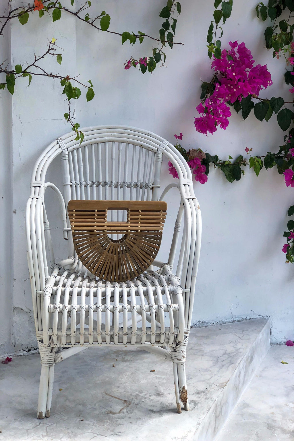 Bamboo Bag - Boho Ethnic Bag - Unusual Gifts For Women - Ark Bag - Half Moon Bag - Rattan Bag - Oversized Bag - Vegan Clutch Purse