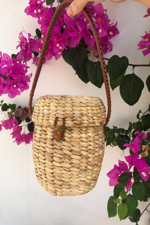 Raffia Straw Bag - Raffia Bucket Bag - Straw Basket - Straw Handbag - Woven Straw Bag - Christmas Gift For Girlfriend Ideas - Bohemian Bag