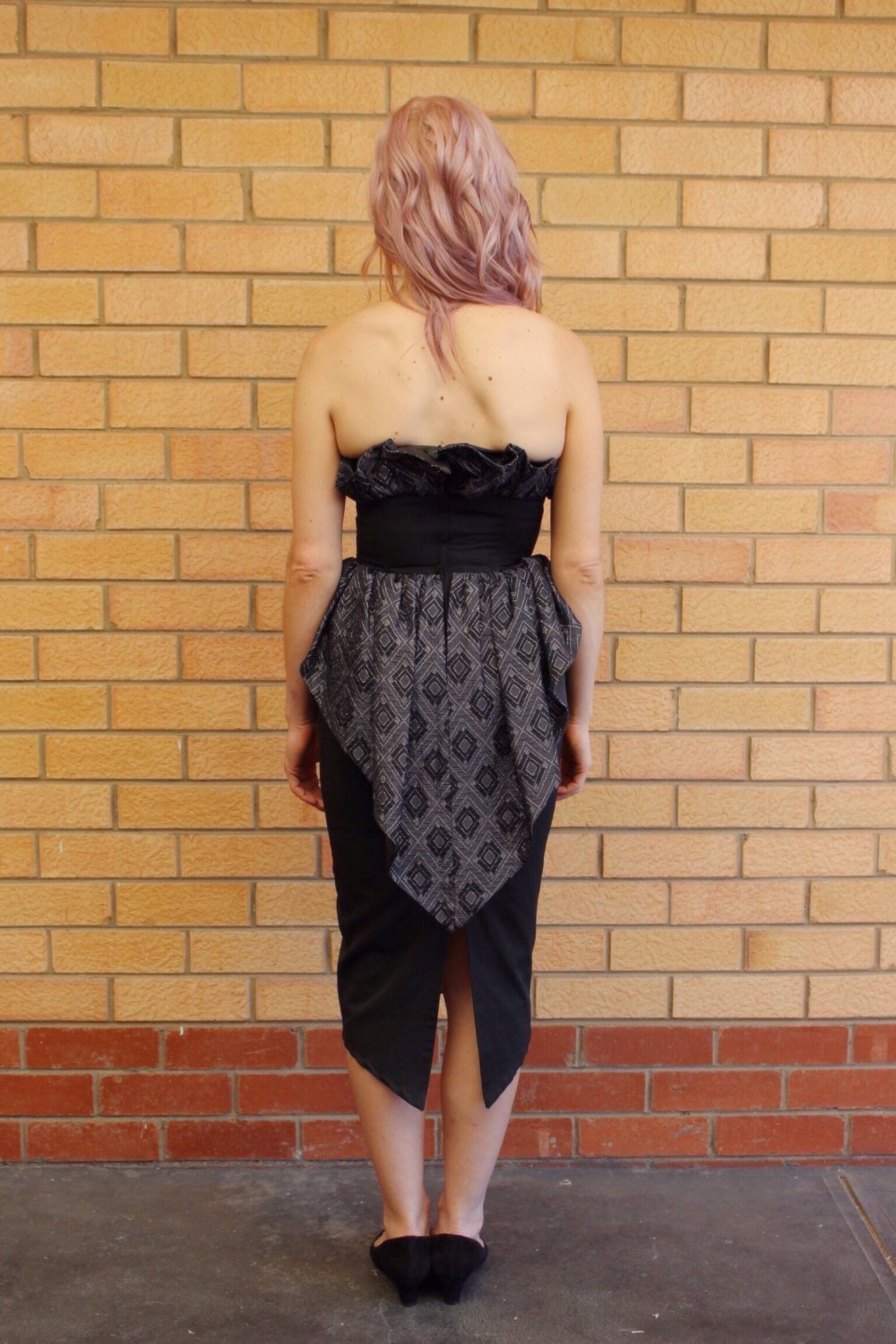 Tight Sexy Dress - Strapless Dress For Wedding - Little Black Dress - Evening Sexy Dress - Formal Black Evening Dresses - Midi Pencil Dress