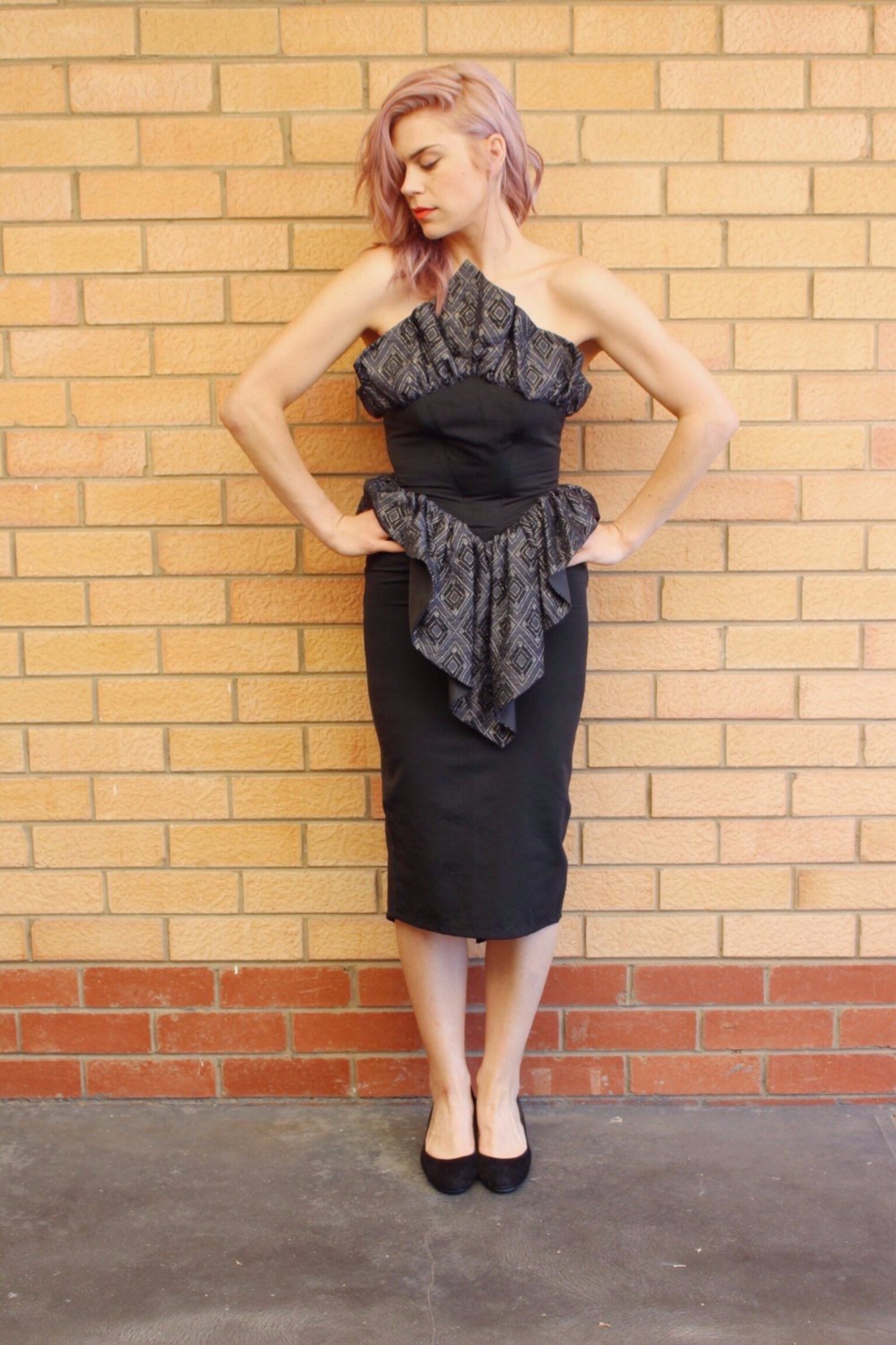 Tight Sexy Dress - Strapless Dress For Wedding - Little Black Dress - Evening Sexy Dress - Formal Black Evening Dresses - Midi Pencil Dress