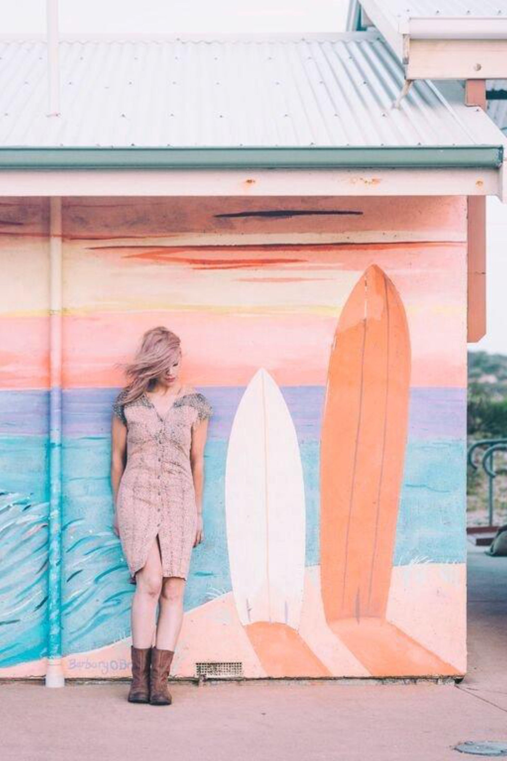 Boho Gypsy Style Dresses - Body-Con With Sleeves - Bohemian Festival Mini Dress -  Midi Dress For Wife - Acid Wash - Spring Pencil Dress
