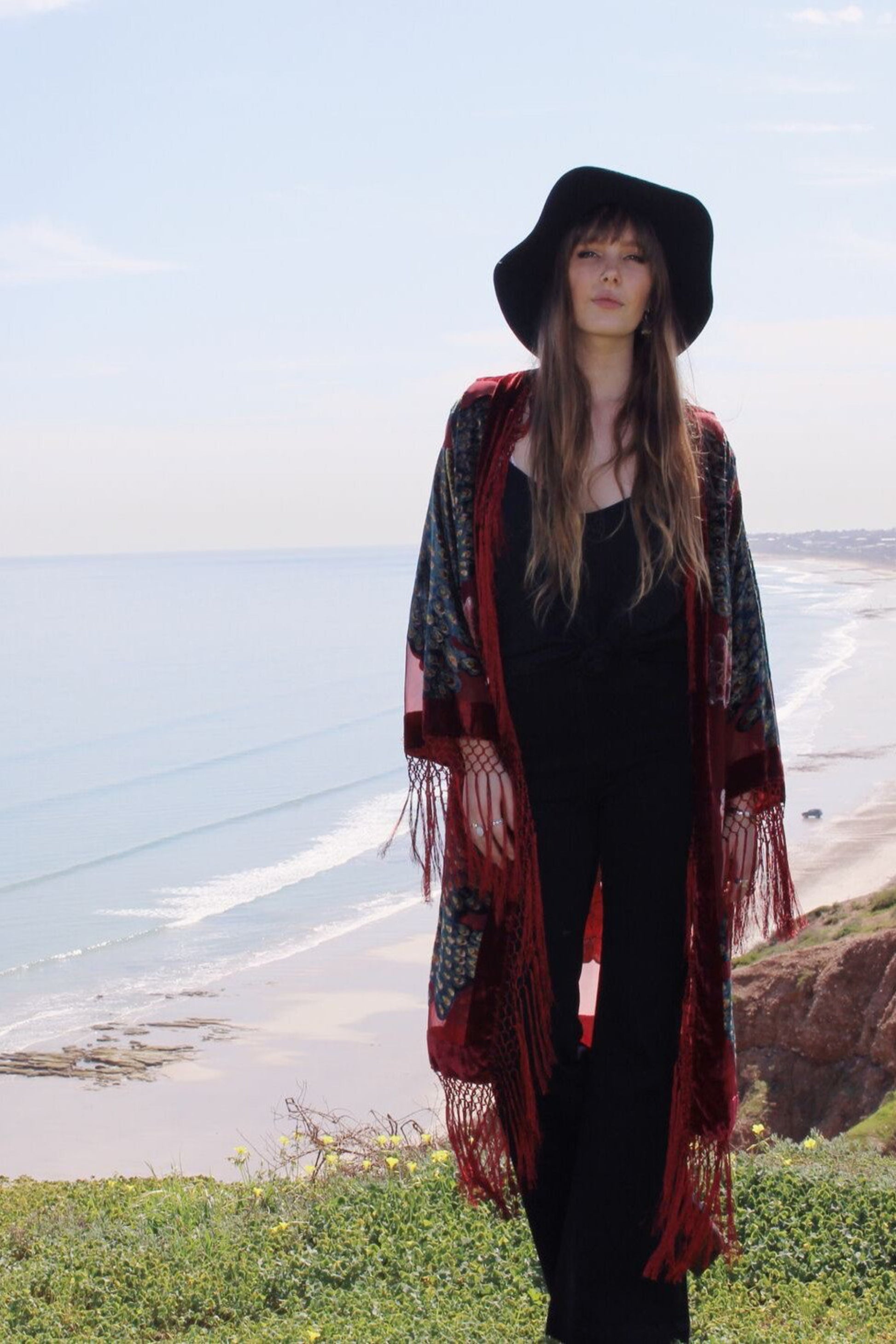 The Gilded Cage Red - Slim Sleeve Robe